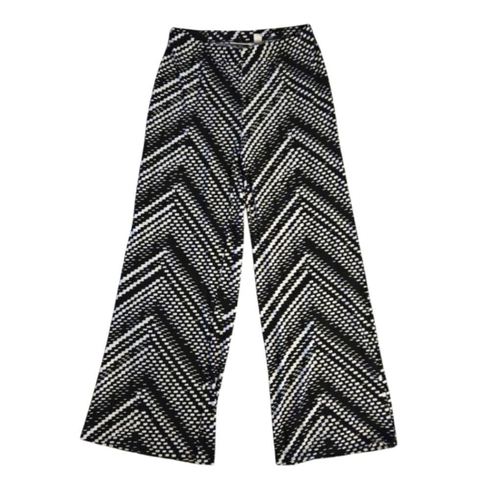EC CHICO'S PALAZO PANTS W/ ELASTIC WAIST SZ. M TALL (CHICO'S SZ. 1)